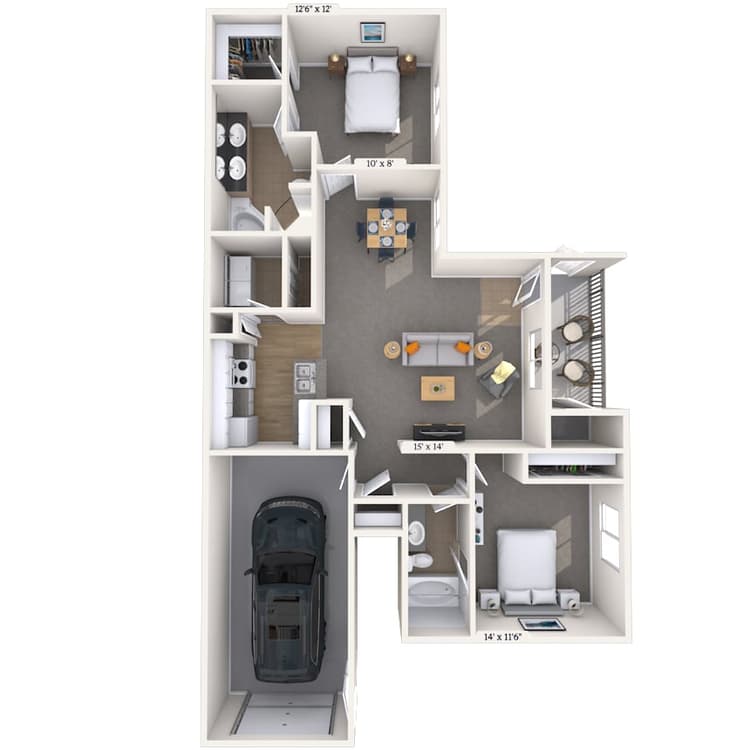 Floorplan image of unit 030301