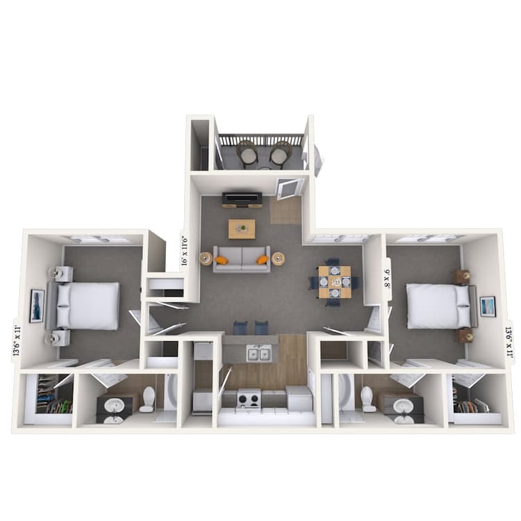 Floorplan image of unit 060613