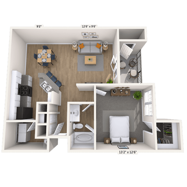 Floorplan image of unit 14-33