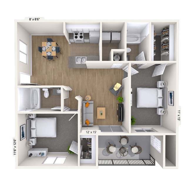 Floorplan image of unit 010110