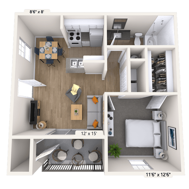 Floorplan image of unit 010423