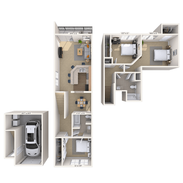 Floorplan image of unit 151507