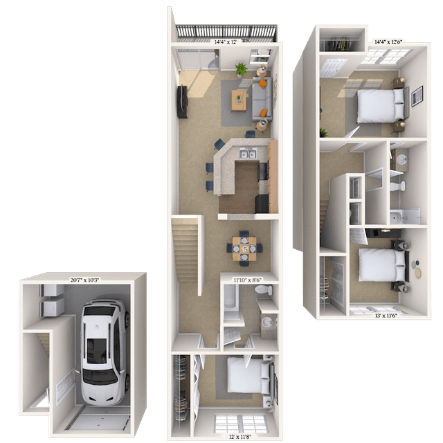 Floorplan image of unit 171712