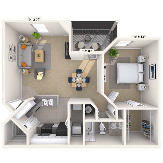 Floorplan image of unit 141413