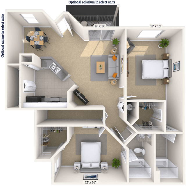 Floorplan image of unit 040411