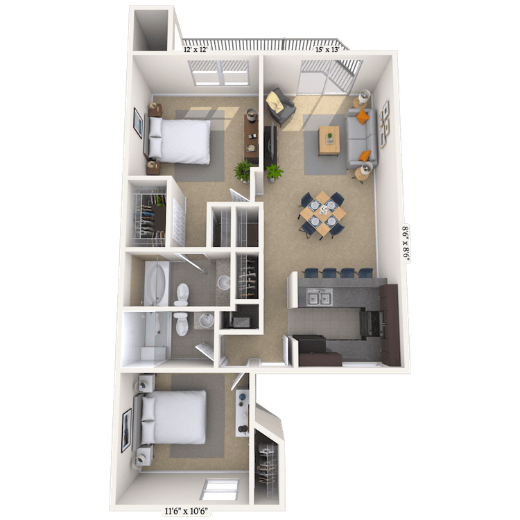 Floorplan image of unit 050506