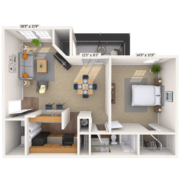 Floorplan image of unit 01090731