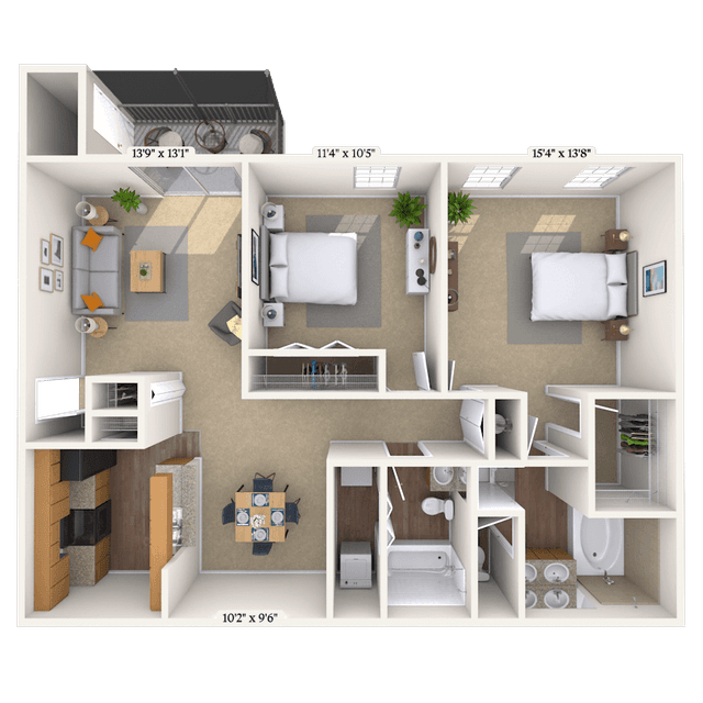 Floorplan image of unit 01142714