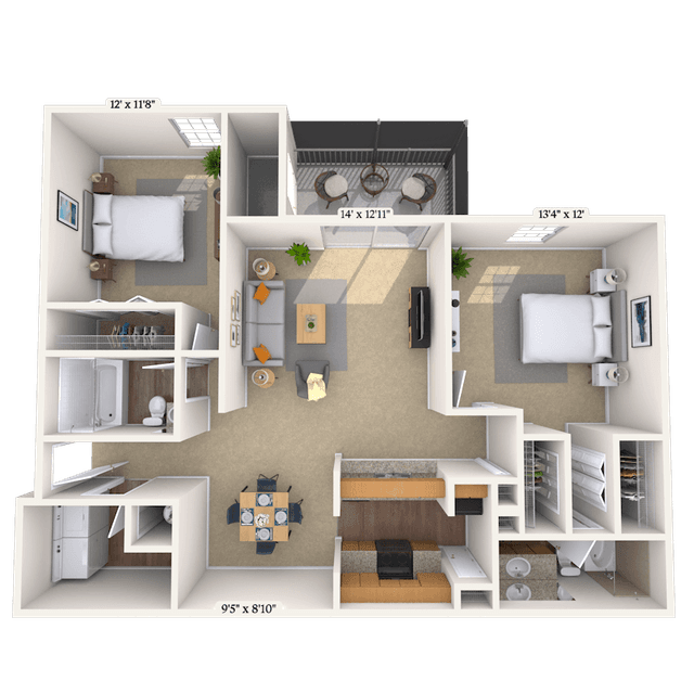 Floorplan image of unit 01150723