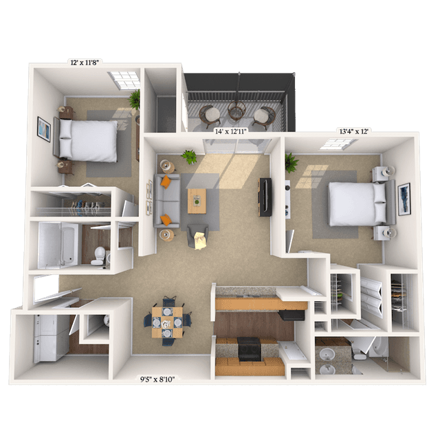 Floorplan image of unit 02140921
