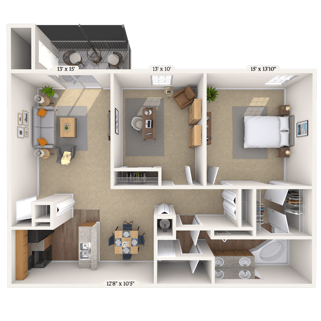 Floorplan image of unit 02141523
