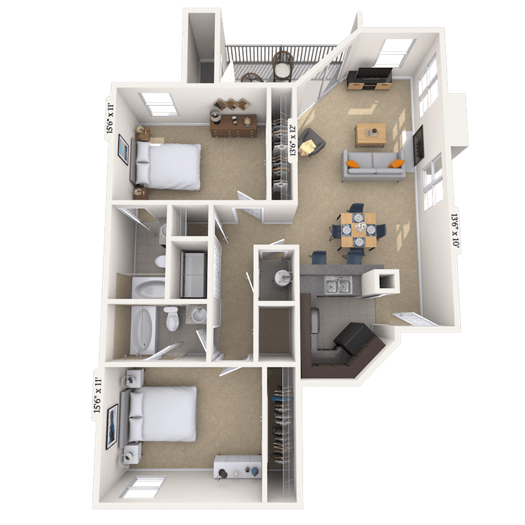Floorplan image of unit 080805
