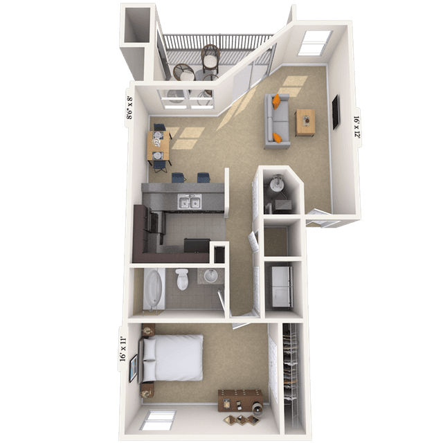 Floorplan image of unit 040406