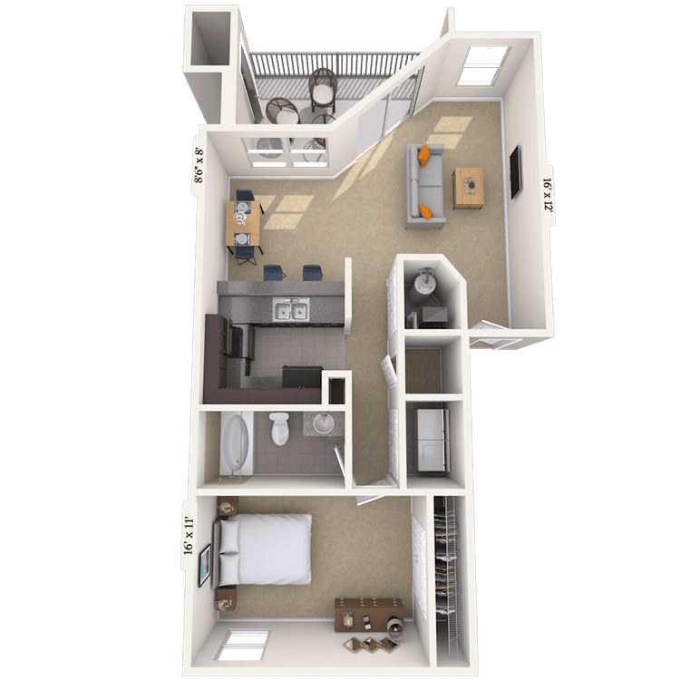 Floorplan image of unit 050502