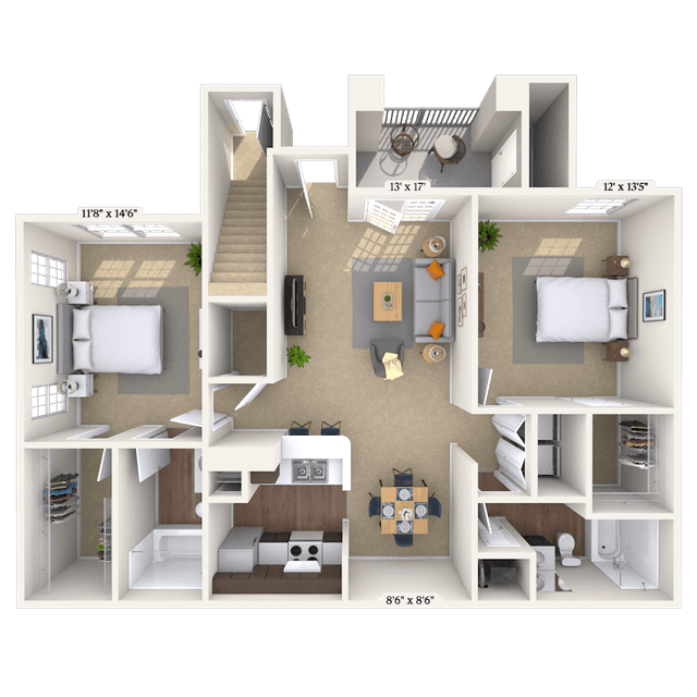 Floorplan image of unit 010709