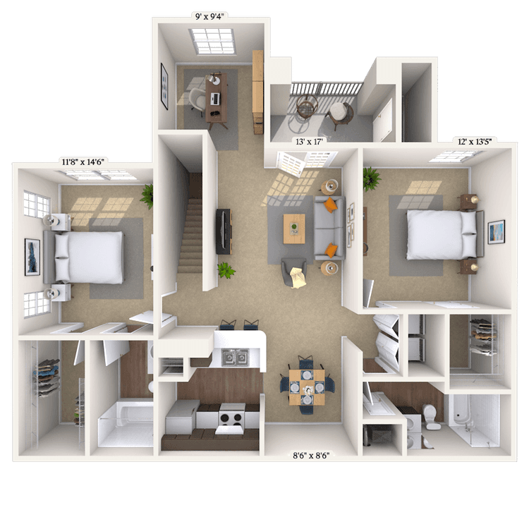 Floorplan image of unit 010702