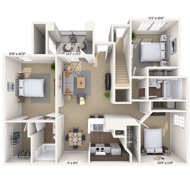 Floorplan image of unit 011801