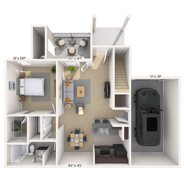 Floorplan image of unit 012604