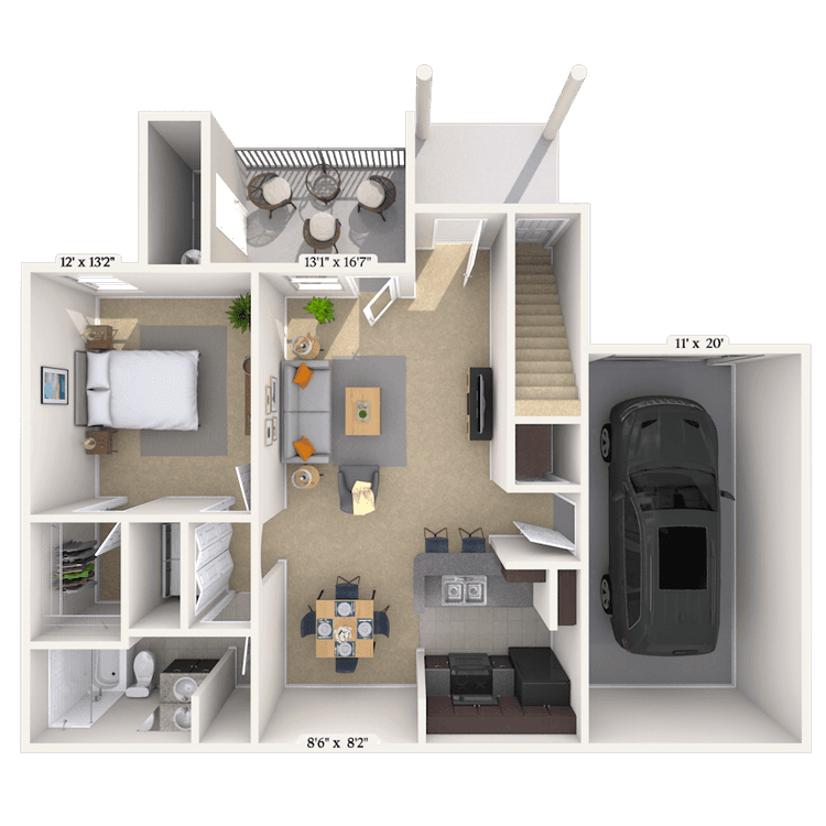 Floorplan image of unit 012604