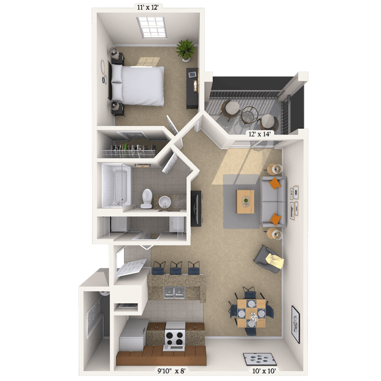 Floorplan image of unit 0110312