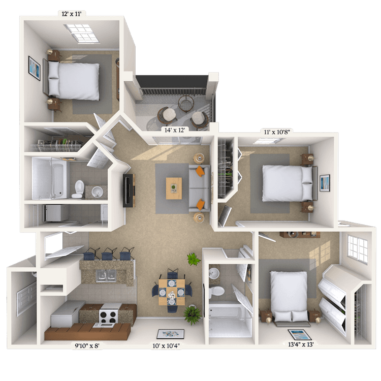 Floorplan image of unit 0111208