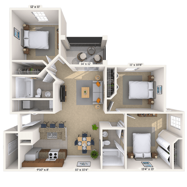 Floorplan image of unit 0116201