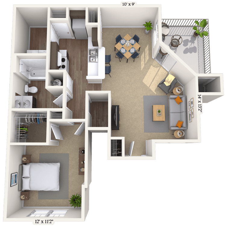 Floorplan image of unit 0120-102