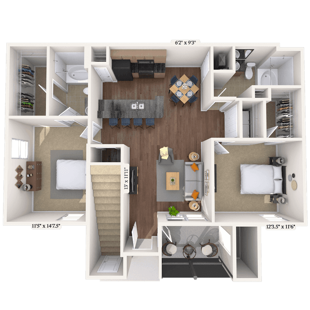 Floorplan image of unit 13216