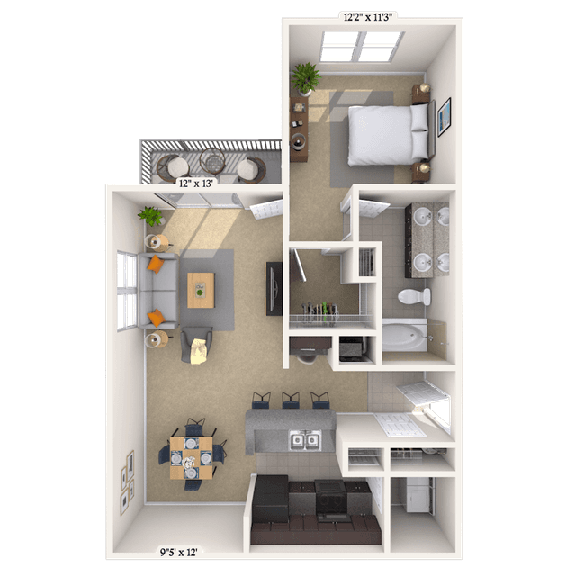 Floorplan image of unit 033206