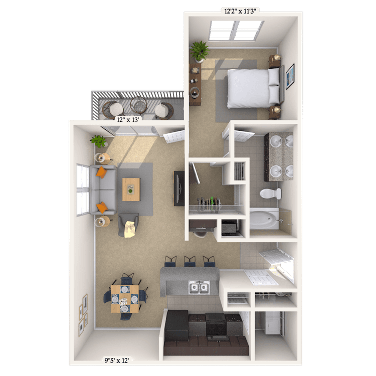 Floorplan image of unit 066102