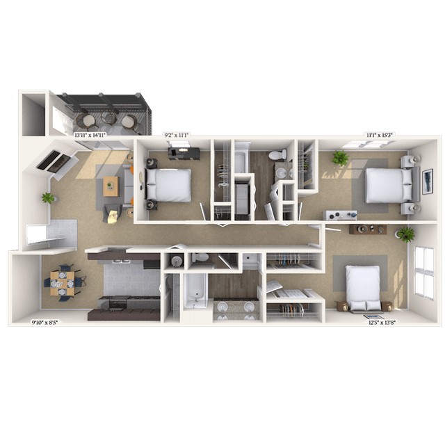 Floorplan image of unit 011203