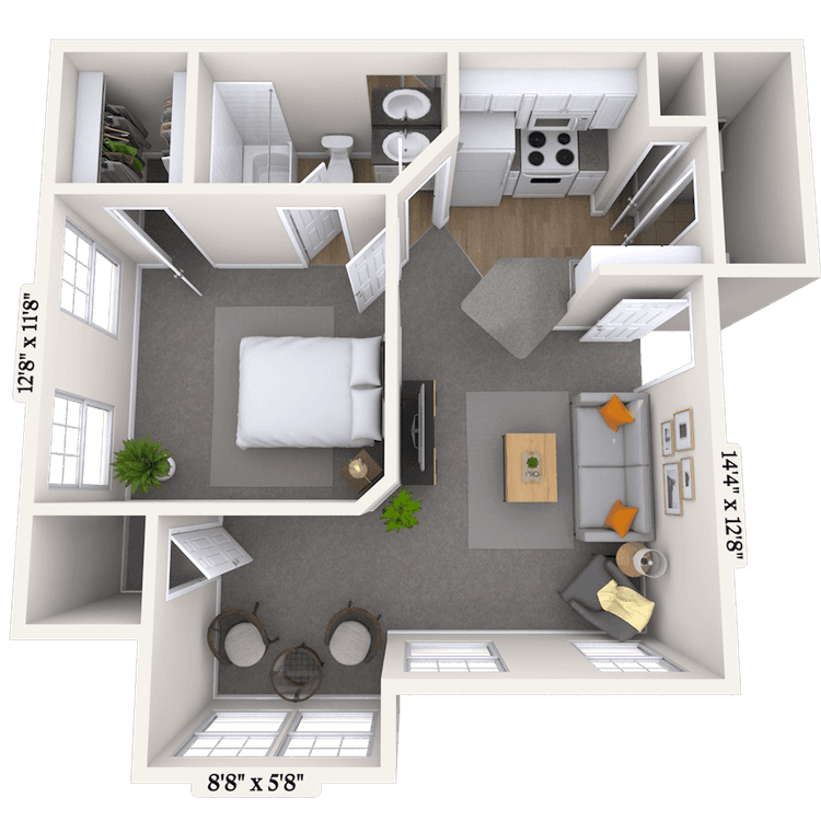 Floorplan image of unit 011062
