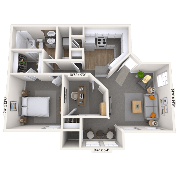 Floorplan image of unit 012055