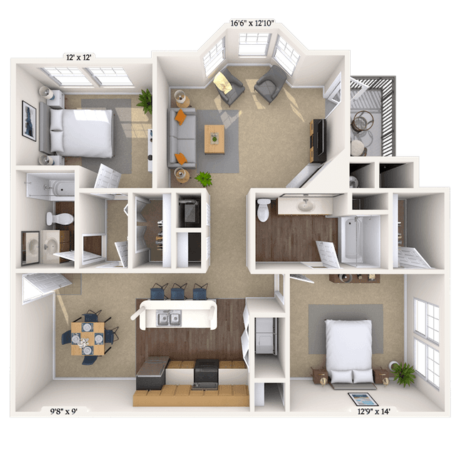 Floorplan image of unit 08811