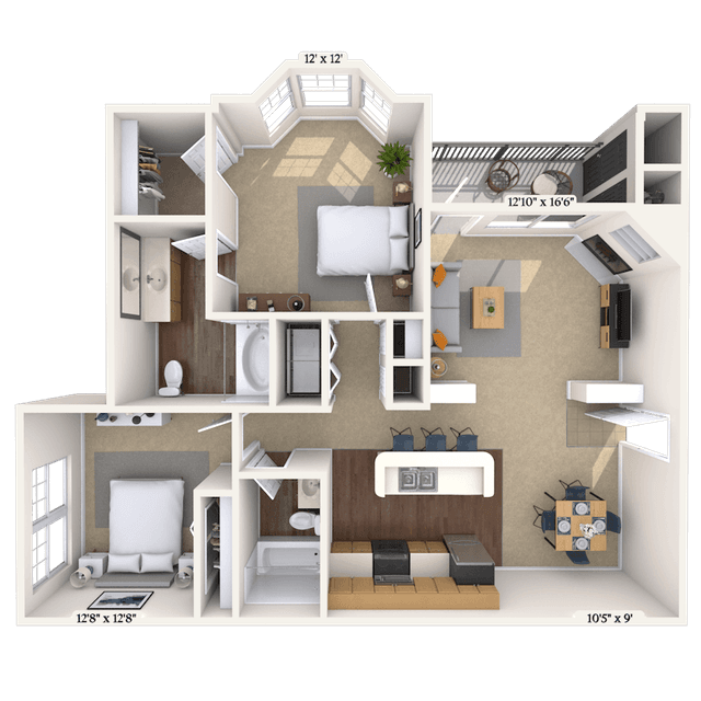Floorplan image of unit 111127