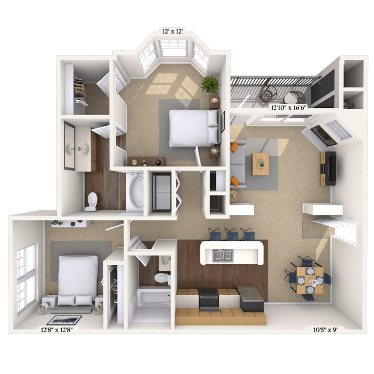 Floorplan image of unit 111132