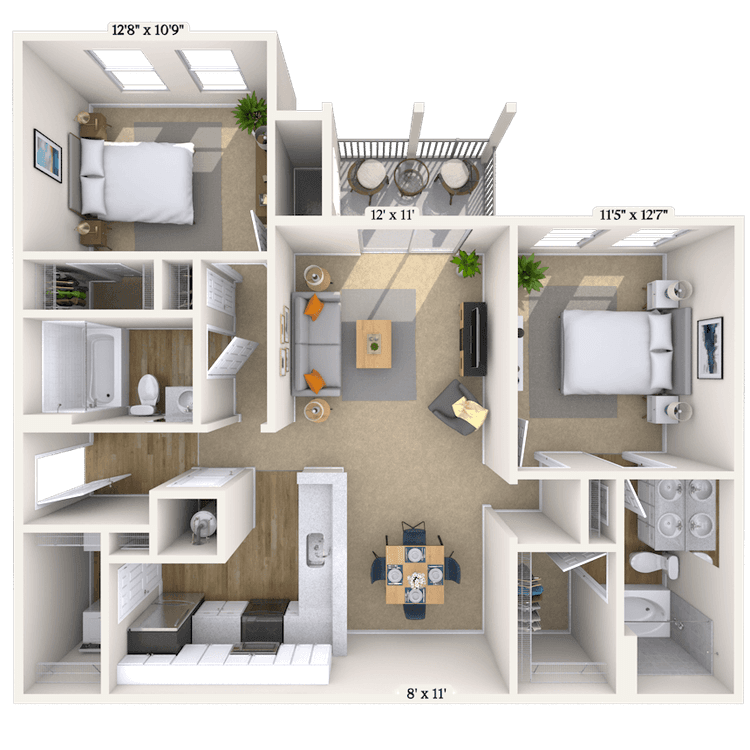 Floorplan image of unit 060613