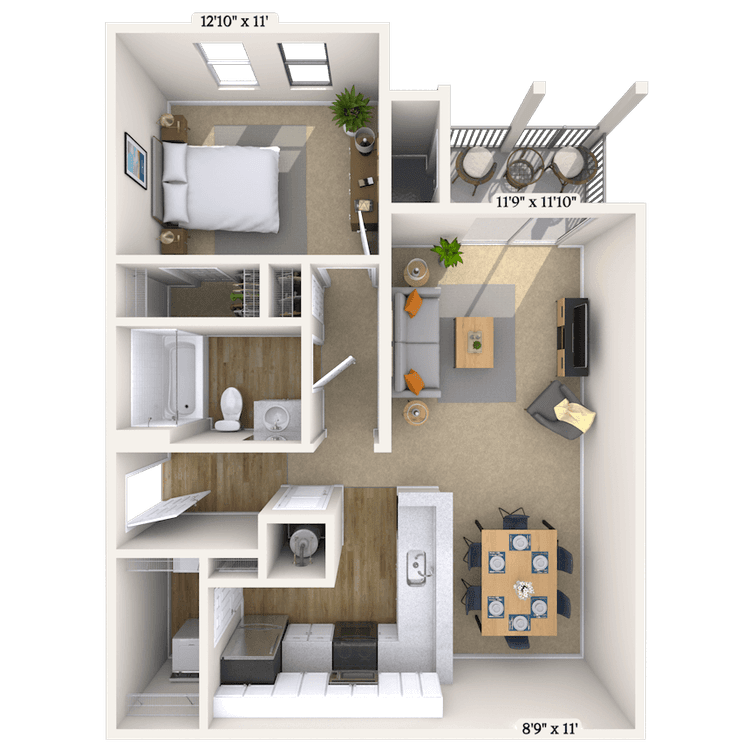 Floorplan image of unit 070725