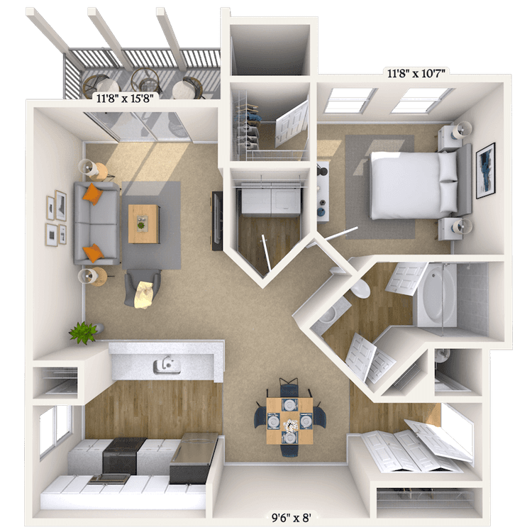 Floorplan image of unit 080826