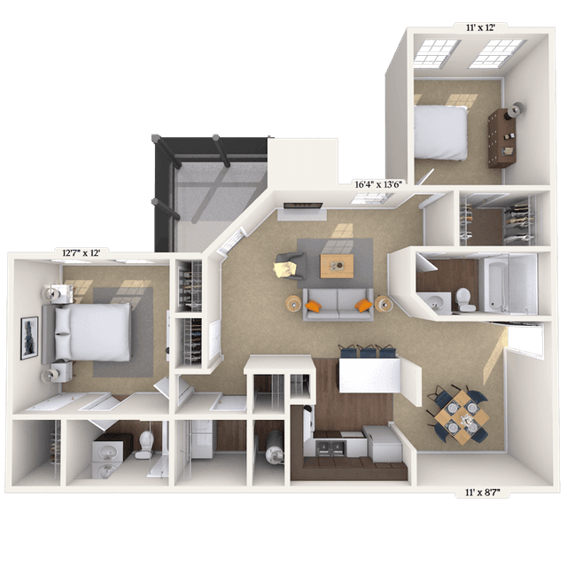 Floorplan image of unit 000602