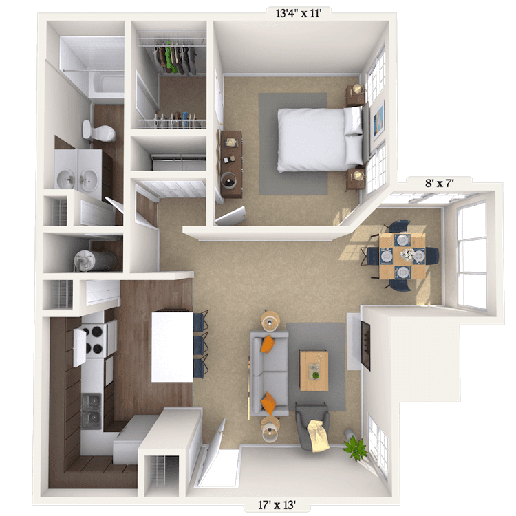 Floorplan image of unit 001601