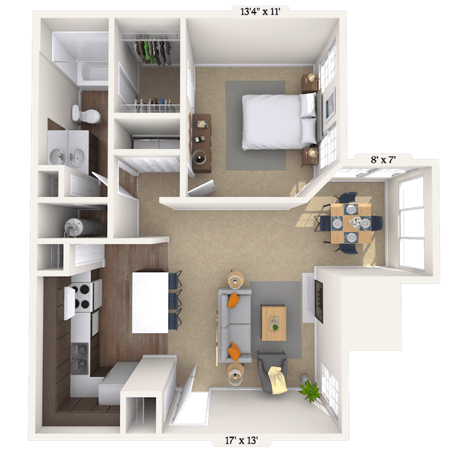 Floorplan image of unit 001616