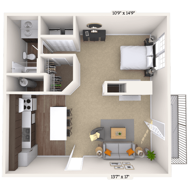 Floorplan image of unit 001805
