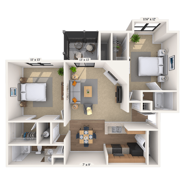 Floorplan image of unit 01814-O