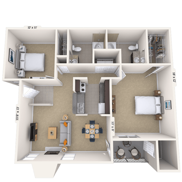 Floorplan image of unit 05509