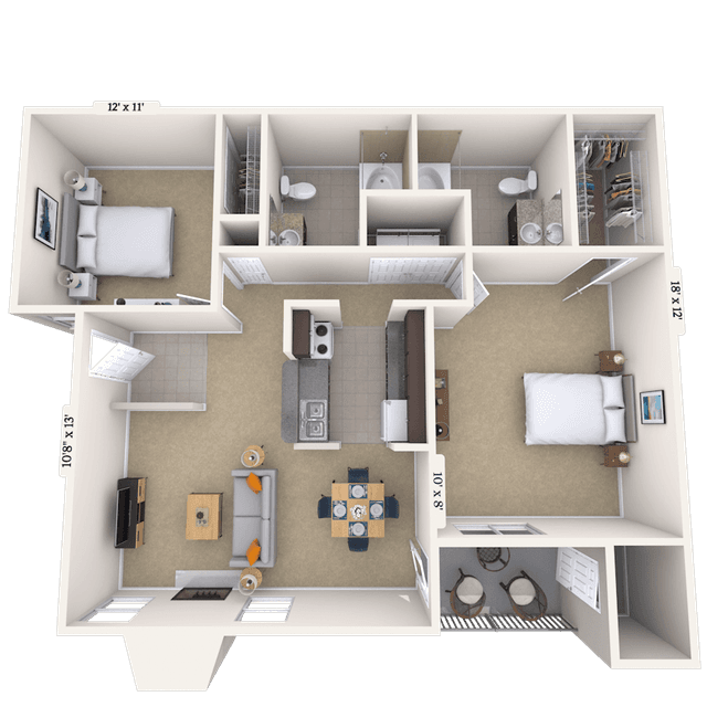 Floorplan image of unit 05514