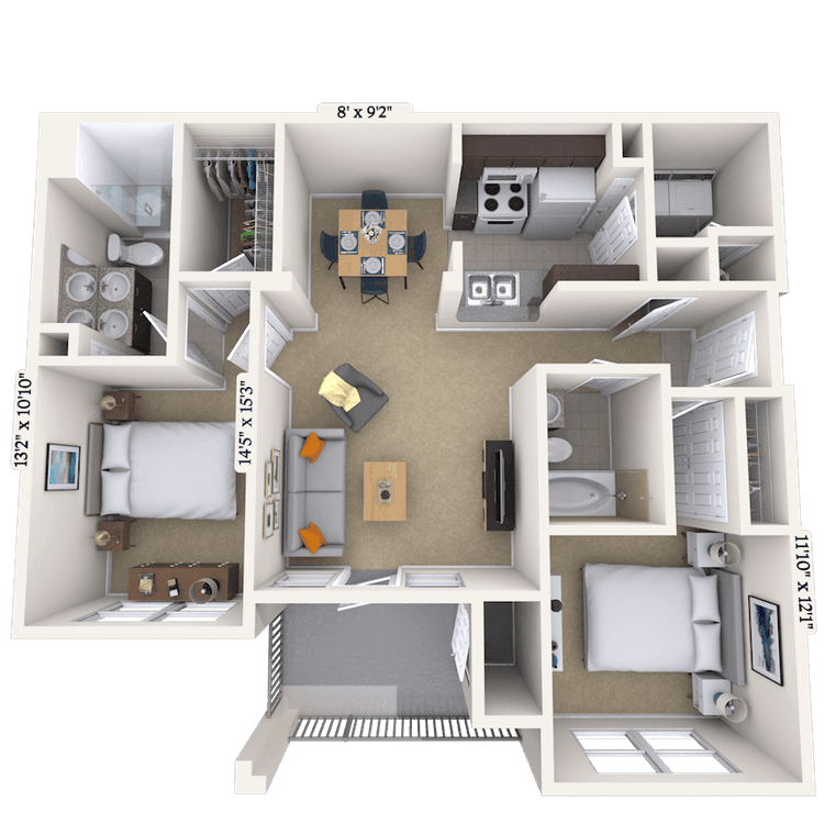 Floorplan image of unit 222219
