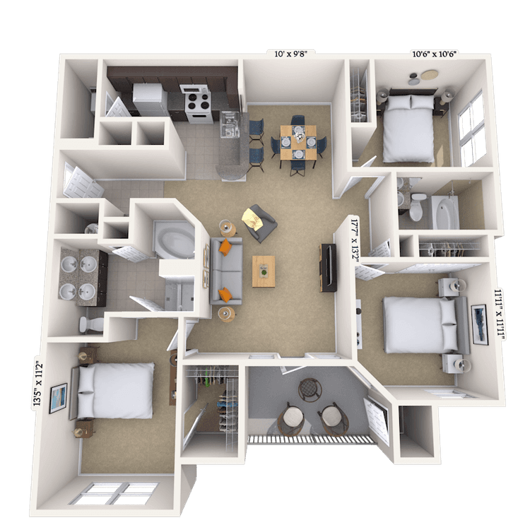 Floorplan image of unit 181810