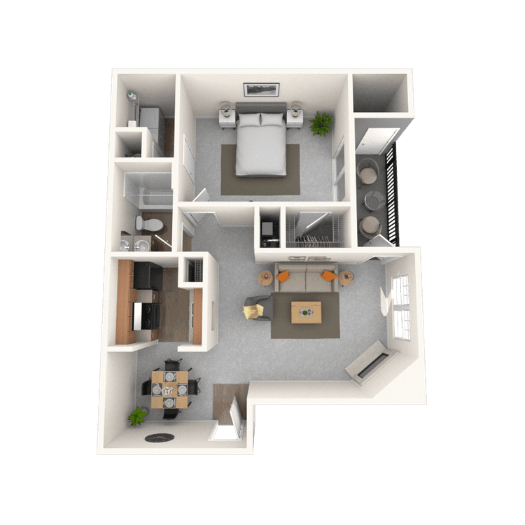Floorplan image of unit 111104