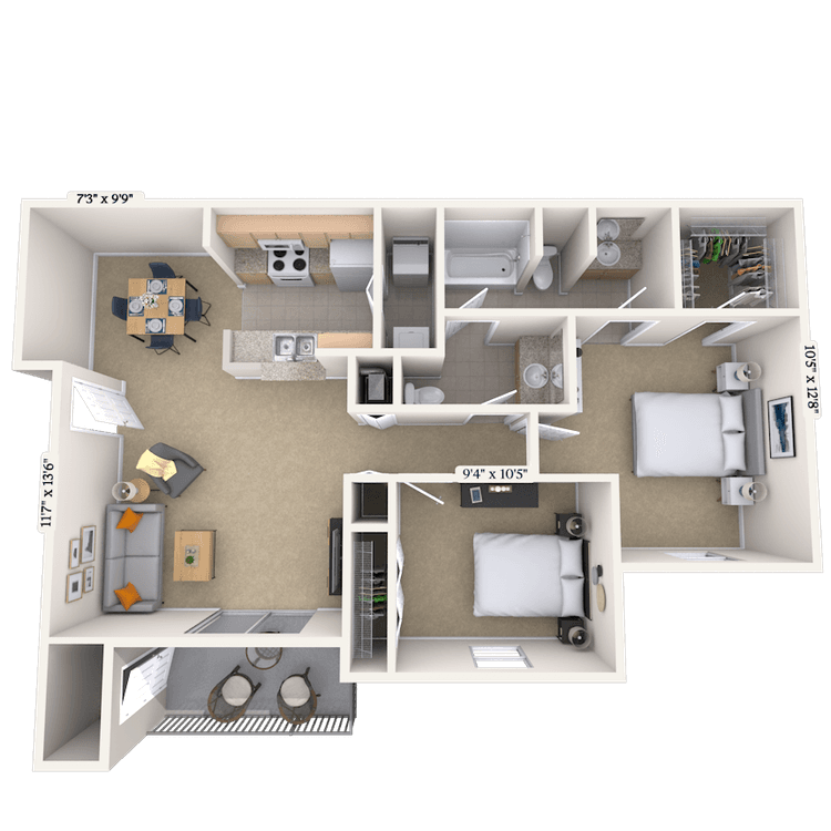 Floorplan image of unit 333324